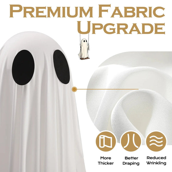 5FT lighted Halloween ghost swing image 6